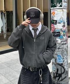 ADAMASTE ダブルジップパーカー　フーディーのサムネイル
