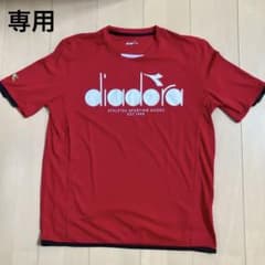 専用　【美品】ディアドラDIADORA　メンズ半袖Tシャツ　レッド赤　Lサイズのサムネイル