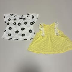 ベビー服 トップス 2点セット 花柄 フリルのサムネイル