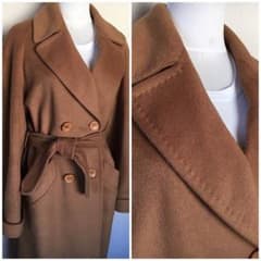 SALE★フランス製♡カシミアウールコート/ロングコート/キャメルマックスマーラのサムネイル