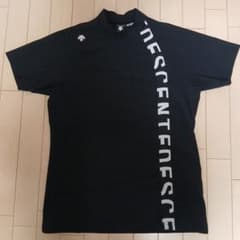 DESCENTE ゴルフシャツ ブラック サイズ48のサムネイル