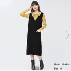 ミラノリブニットジャンパードレスのサムネイル