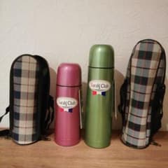 ステンレスボトル　ペア　ポーチ付き　保温保冷水筒　350ml 480mlのサムネイル
