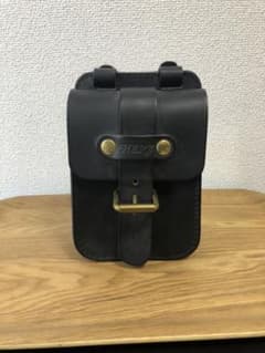HERZ ヘルツ ベルトポーチ ブラック（L）のサムネイル