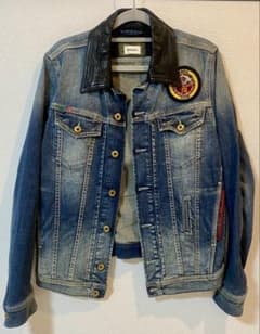 DIESEL デニムジャケット レザー襟のサムネイル