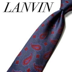 4106✨極美品✨ランバン ネクタイ 総柄 ペイズリー - メルカリ