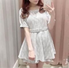 [최종 가격 인하] evelyn 에블린 총 레이스 롬퍼스 핑크 베이지