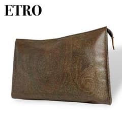 良品】ETRO エトロ クラッチバッグ ハンドバッグ ペイズリー 5114