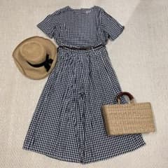ギンガムのセットアップのサムネイル