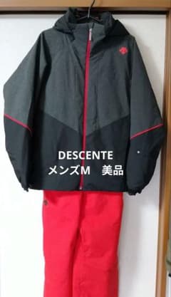 DESCENTE　М　スキーウェア 上下セット 黒/赤のサムネイル
