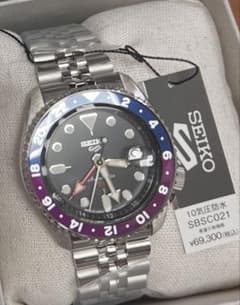 SEIKO 5 Sports GMT SBSC021 自動巻き