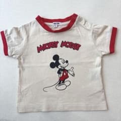 B:MING by BEAMS ミッキーマウス Tシャツ 赤 80cmのサムネイル