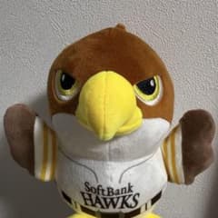 タカぬいぐるみ　高さ約30㎝　中　非売品　福岡ソフトバンクホークス　鷹ぬいぐるみ 福岡ソフトバンクホークス 非売品 鷹 ぬいぐるみ - メルカリ