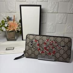 超美品 GUCCI 蛇 長財布 GG スプリーム ラウンドジップ スネーク m48540993335_1.jpg?1773448582