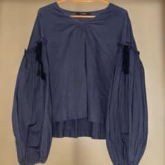 Wcloset ダブルクローゼット Vネック トップス バルーンスリーブのサムネイル