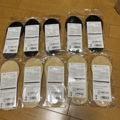美フットカバー 10足セット ブラック ベージュ