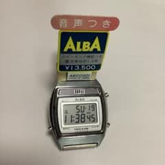 新品　セイコー　アルバ　しゃべる時計　日本製 音声つき　箱付き 新品 セイコー アルバ しゃべる時計 日本製 音声つき 箱付き