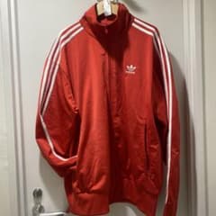 adidas 赤 ジップアップジャケット Mのサムネイル