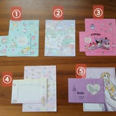 サンリオ+ディズニーキャラクター レターセット （不揃い）のサムネイル