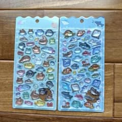 ボンボンドロップシール　2点 水族館 限定 海水魚 淡水・水辺　クーリア 正規品のサムネイル