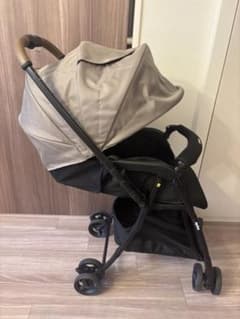 美品】Aprica カルーンエアーメッシュAC ベージュ 1ヶ月〜3歳頃まで