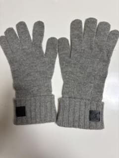 Louis Vuitton グレー手袋 カシミヤ ロゴ牛革 - メルカリ