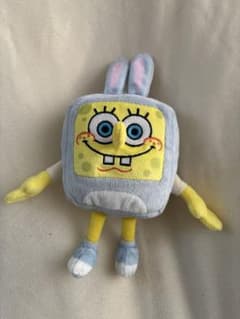 【レア】スポンジ・ボブ ぬいぐるみ ウサギ耳付き　キーホルダー