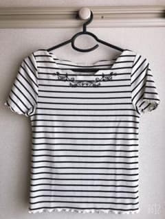 axes femme ボーダーカットソーのサムネイル