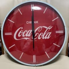 Coca-Cola アナログ時計 赤　レア品のサムネイル