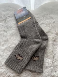 YANMAL モンゴル産 ウールソックス グレー 防寒のサムネイル