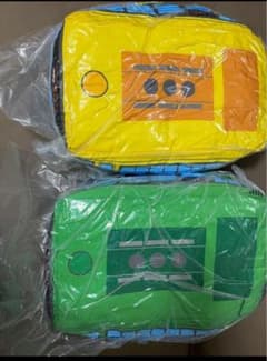 2種類セット　TOMICAトミカ特大サイズぬいぐるみイエロー&グリーンバス　②