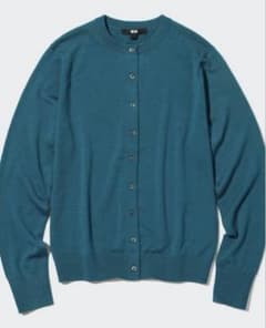 UNIQLO メリノクルーネックカーディガン長袖XLのサムネイル