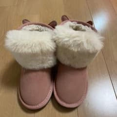 ファー　ムートンブーツ　耳付き　うさぎのサムネイル