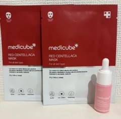 medicube PDRN PINKセラムとフェイスマスク2枚のサムネイル