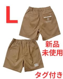 新品 ゴルフィッカーズ ストレッチ・チノショーツ ブラウン Lサイズ
