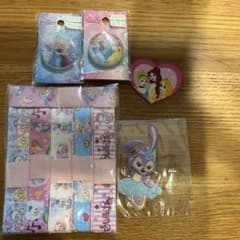 値下げ！ディズニー　ステラルー 、プリンセス　リボン・ボタン・ワッペンのサムネイル