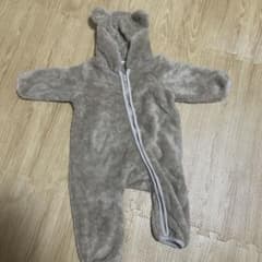 pairmanon くま耳 ボア ロンパース 80cmのサムネイル