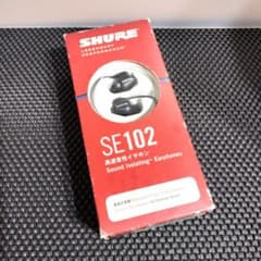 希少 販売終了品 新品 SHUREカナル型 高遮音性イヤホン SE102-K-J 新品 SHUREカナル型 高遮音性イヤホン SE102-K-J 希少 販売終了品