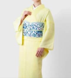【師範オススメ】本麻  しじら織 縮み 単衣 着物 浴衣のサムネイル