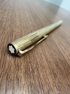 d*9様 MONTBLANC 万年筆 ゴールドカラー ペン先585 - メルカリ
