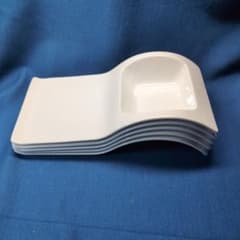 白磁 皿 5枚セット ウェーブデザイン プレート - メルカリ