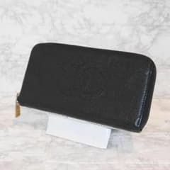 CHANEL 長財布 ブラック ラウンドファスナー　0200のサムネイル