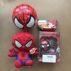 Spider-Man Plush Toy & Deadpool Figure Set