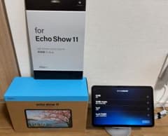Echo Show 11 ホワイト + 保護フィルム + 純正スタンド - メルカリ
