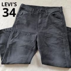 LEVI'S リーバイス ダブルニー ブラックデニム ペインターパンツ W34 LEVI'S リーバイス ダブルニー ブラックデニム ペインターパンツ W34