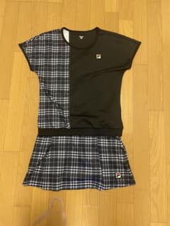 FILA チェック柄 シャツ スコート セット - メルカリ