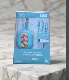 BT21 　シュキ　3IN1 CABLE 充電ケーブル 100cmのサムネイル