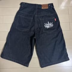 9090 デニム　ハーフパンツ　kinglogoのサムネイル