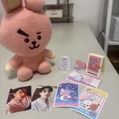 BT21 COOKY TATA JUNGKOOK Plush Toy Card Goods Set