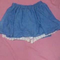 デニムレース ♡ ミニスカートのサムネイル